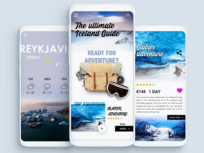 Mobile App voor Android over IJsland