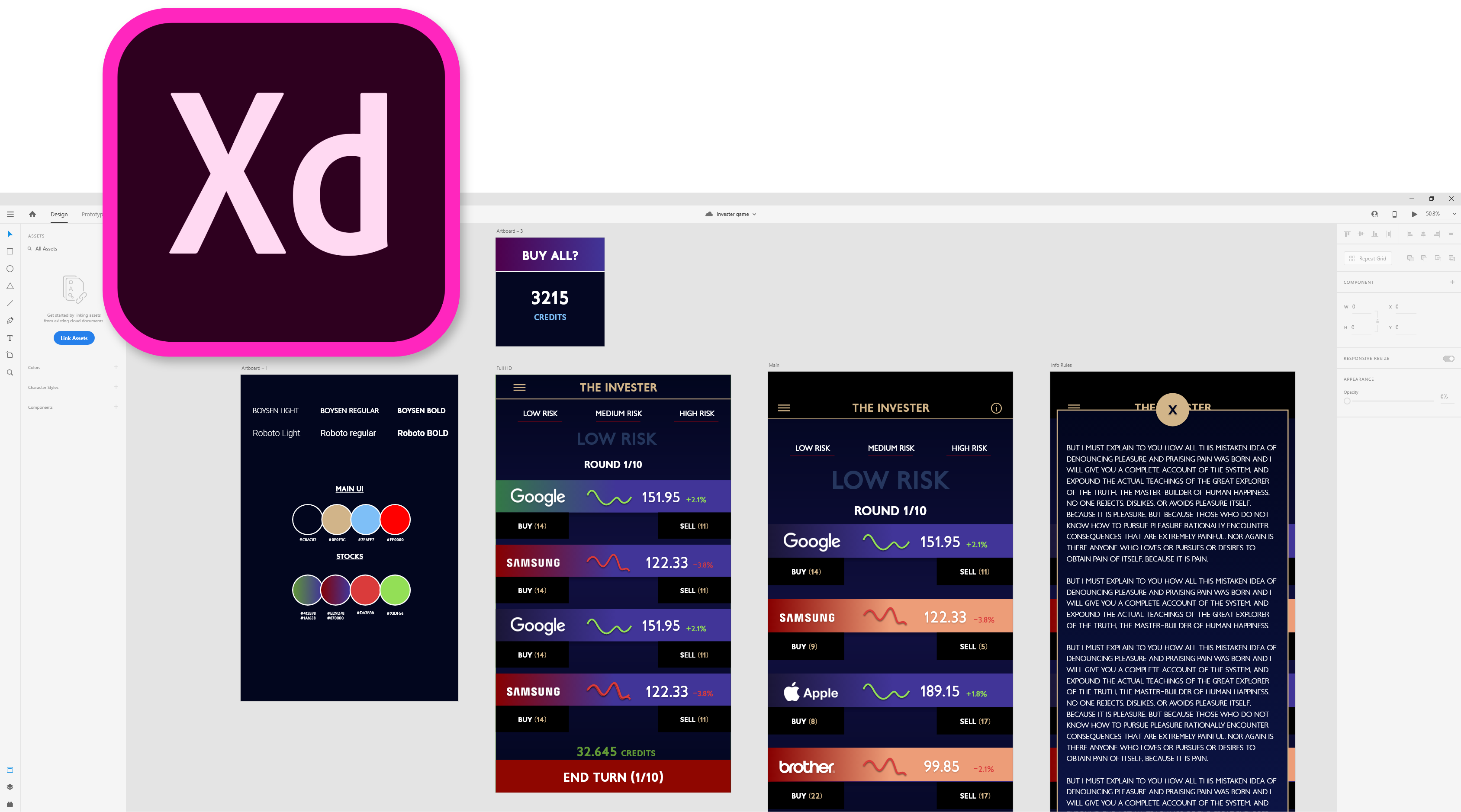 Prototype Design AdobeXD