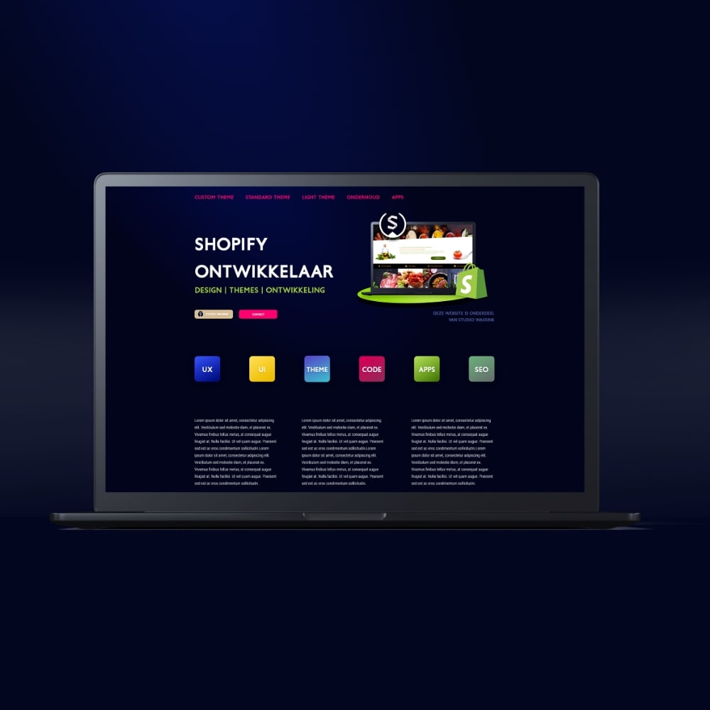 Webshop design UI UX Food Store