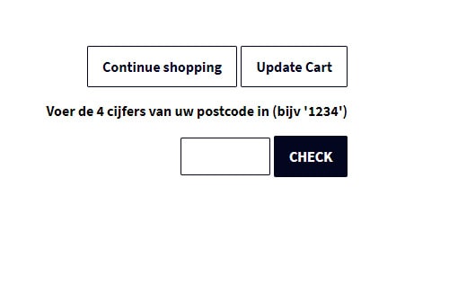 Postcode controle webshop 2