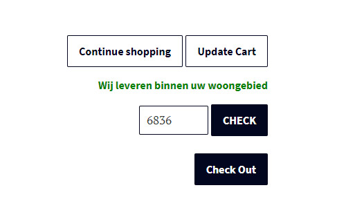 Postcode controle webshop 3