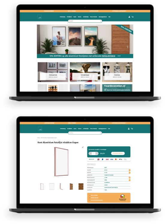 Your Decoration Shopify Webhop top image